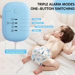Close up of the high sensitivity dual sensor clips for the Tobiwibby potty training alarm.