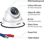 Zosi dome security camera outdoor mounting perspective
