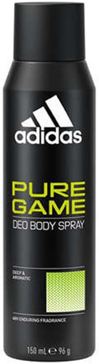 Adidas Pure Game deodorant spray front view packaging