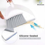 Wall mounted mini dustpan set using adhesive hook