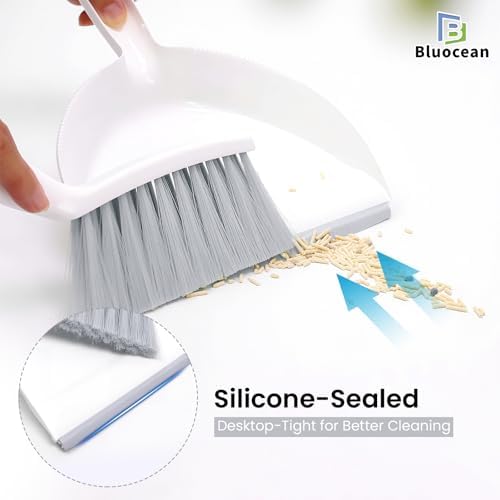 Wall mounted mini dustpan set using adhesive hook