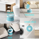 Nett collapsible portable toilet for kids being set up