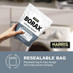 Harris 100 percent pure borax powder for domestic cleaning and laundry.