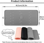 Ptlom non-slip dog food mat on floor