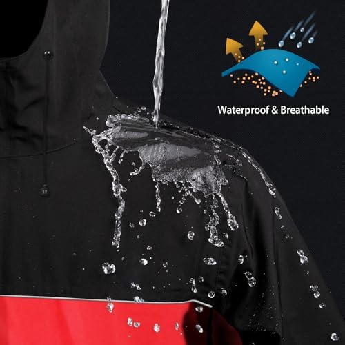 Matching waterproof rain trousers for motorcycle riding