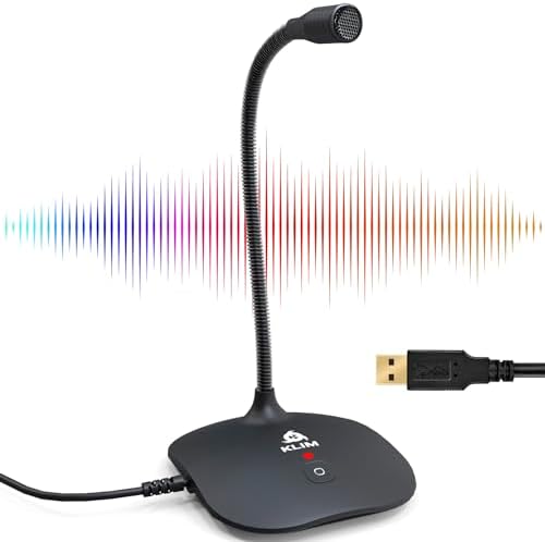 KLIM Talk professional desktop mic angled view