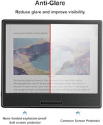 Boox Go 7 e-reader showing high clarity with screen protector