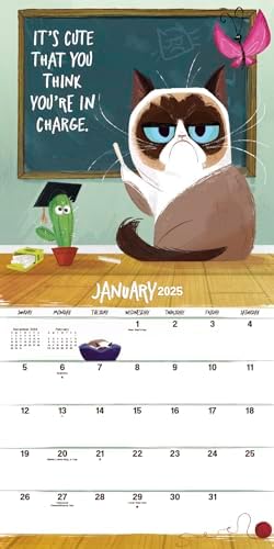 2025 Grumpy Cat Mini Wall Calendar - Image 3