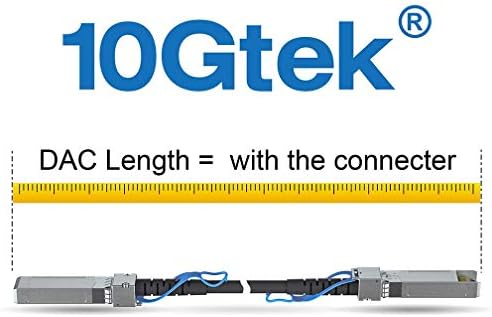 10Gtek 2 meter passive copper cable blue pull tab detail