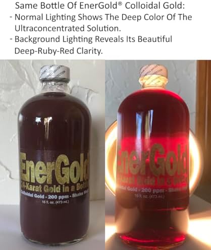 EnerGold Ultraconcentrated Colloidal Gold 16 Fluid Ounce Bottle