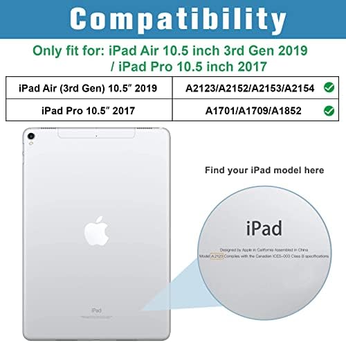 ProCase protective tablet shell showcasing the translucent frosted back cover layout