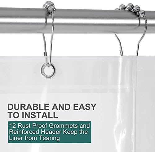Translucent clear design of the premium imported bathroom liner.
