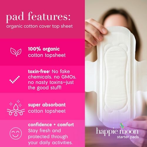 Dermatologist approved unscented period pads for tweens and teens.