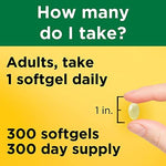Close up of Nature Made imported antioxidant softgels bottle for daily wellness routine.