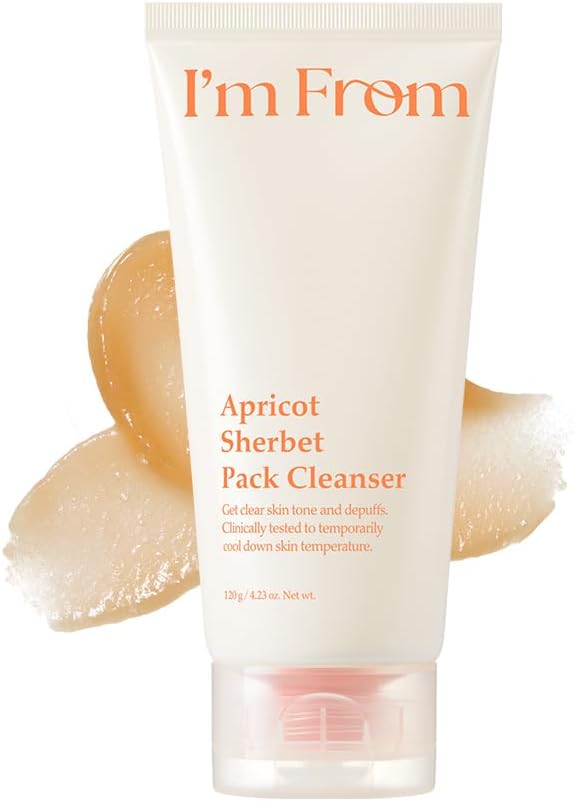I'm From Apricot Sherbet Pack Cleanser tube front view