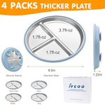 Side profile of Jveoo suction plate on high chair tray