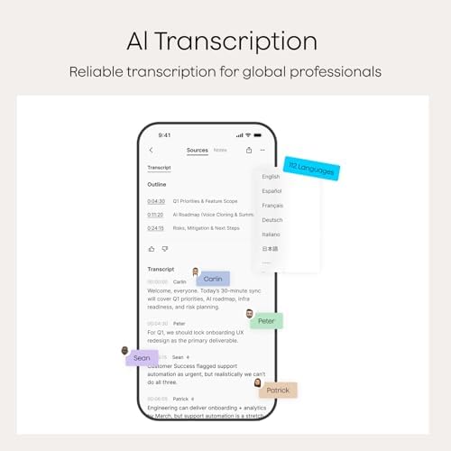 Plaud smart note taker attached magnetically to the back of a mobile device for call recording