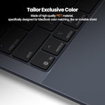 Color matched midnight vinyl cover for thirteen inch laptop model