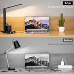 Cozoo modern reading lamp folded flat demonstrating compact storage capabilities