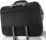 Samsonite professional business bag interior compartments highlighting the adjustable laptop protection system