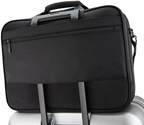 Samsonite professional business bag interior compartments highlighting the adjustable laptop protection system