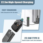 Roralma high-density polymer camera battery grip demonstrating its compact travel-friendly size.