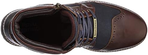 Royal Enfield Military Vibe Boots Brown & Navy - Image 5