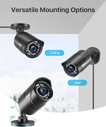 Rear view showing Zosi camera mounting bracket and cables