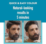 Side view of Just For Men mustache and beard coloring kit
