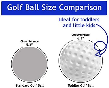 Botabee kids golf balls showing dimpled surface texture
