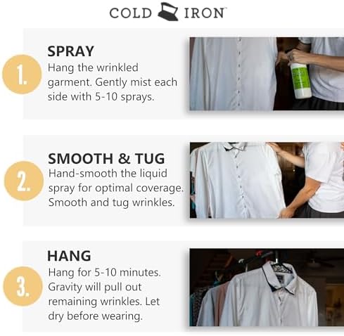 Unscented fabric wrinkle remover spray for travel and home use