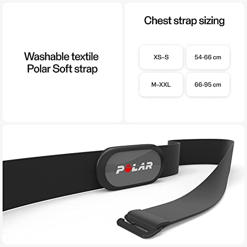 Athlete wearing Polar H9 chest strap during workout