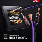 Professional audio installation using 10 AWG speaker wire