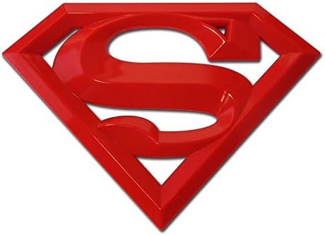 Elektroplate Superman oversized auto emblem front view vehicle accessory