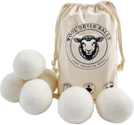 Premium New Zealand wool laundry balls reducing static cling