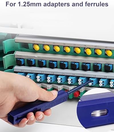 Close up of Vandesail fiber optic cleaner mechanism
