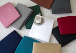 Close up of soft brushed microfiber fabric texture