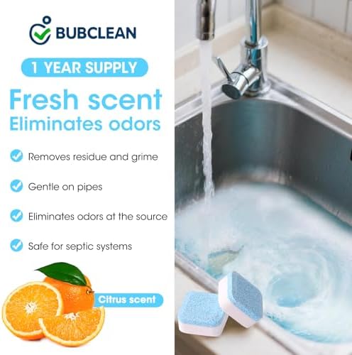 Active brand foaming tablets for kitchen drain cleaning