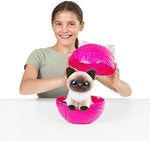 Unboxed Smitten Kittens surprise toy displaying five hidden accessories and sensory litter compound