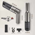Mzgo handheld vacuum with ninety degree adjustable handle rotated for tight angles