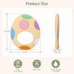 Easter Eggs Baby Teething Toys 2-Pack - Multi Texture Silicone Teethers for Teething Relief, Soft Chew Toys for Toddlers, Infants & Newborn, First Easter Gifts Basket Stuffers for Boys & Girls - Image 7