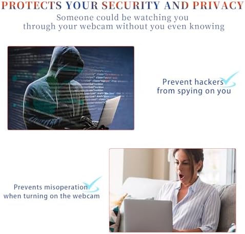 Three count pack of premium ABS plastic webcam privacy blockers displaying the secure adhesive backing.