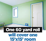 Painter's tape demonstrating clean removal without residue