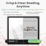 Matte finish comparison on Onyx Boox e-reader screen