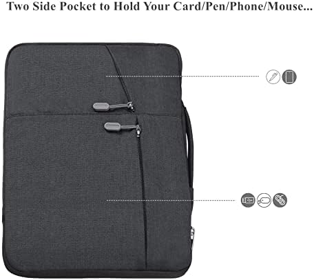 Interior view of Megoo tablet pouch highlighting the soft scratch resistant lining