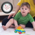 Giggles - Stack A Car, 2 in 1 Pull Along Toy, Walking, Shape Sorting, Pretend Play, 12 Months & Above, Infant and Preschool Toys, Multicolour - Image 4