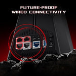 TP-Link Archer GE650 setup layout illustrating connectivity options for personal computers and gaming consoles.