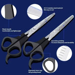 Professional barber salon hair trimming kit featuring three essential grooming tools on flat surface