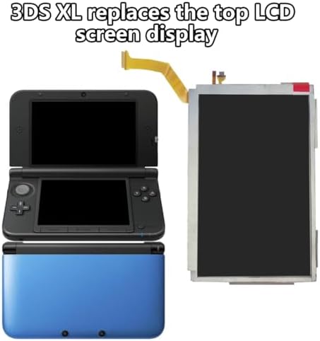Nintendo New 3DS XL 2015 top screen replacement component showing the attached flexible ribbon cables