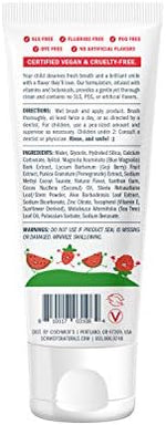 Schmidt's kids watermelon and strawberry fluoride free toothpaste tubes